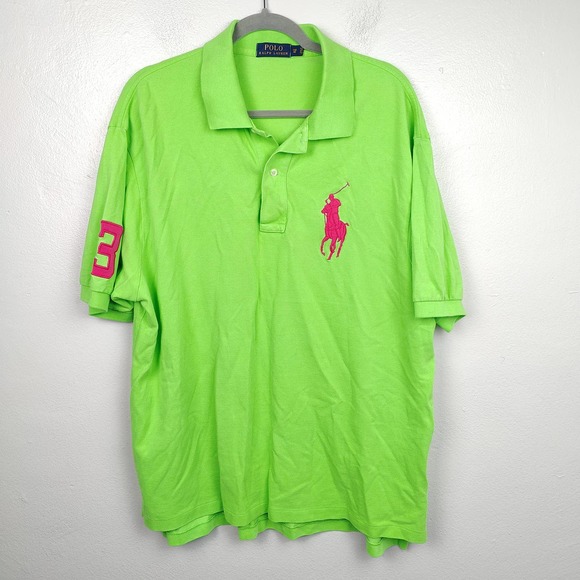 Lime green ralph lauren polo shirt sale